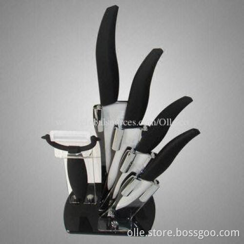 Colorful Handle Ceramic Knife Set